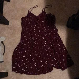 Old Navy maroon flower sundress